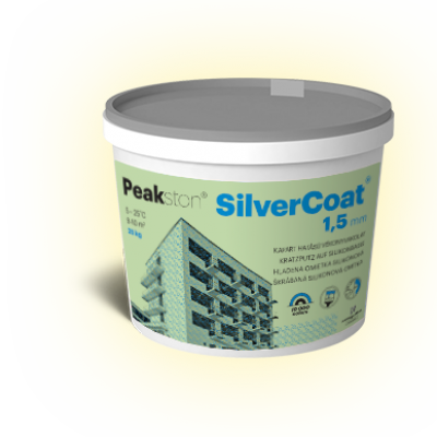 Peakston Silver Coat szilikonbázisú vékonyvakolat